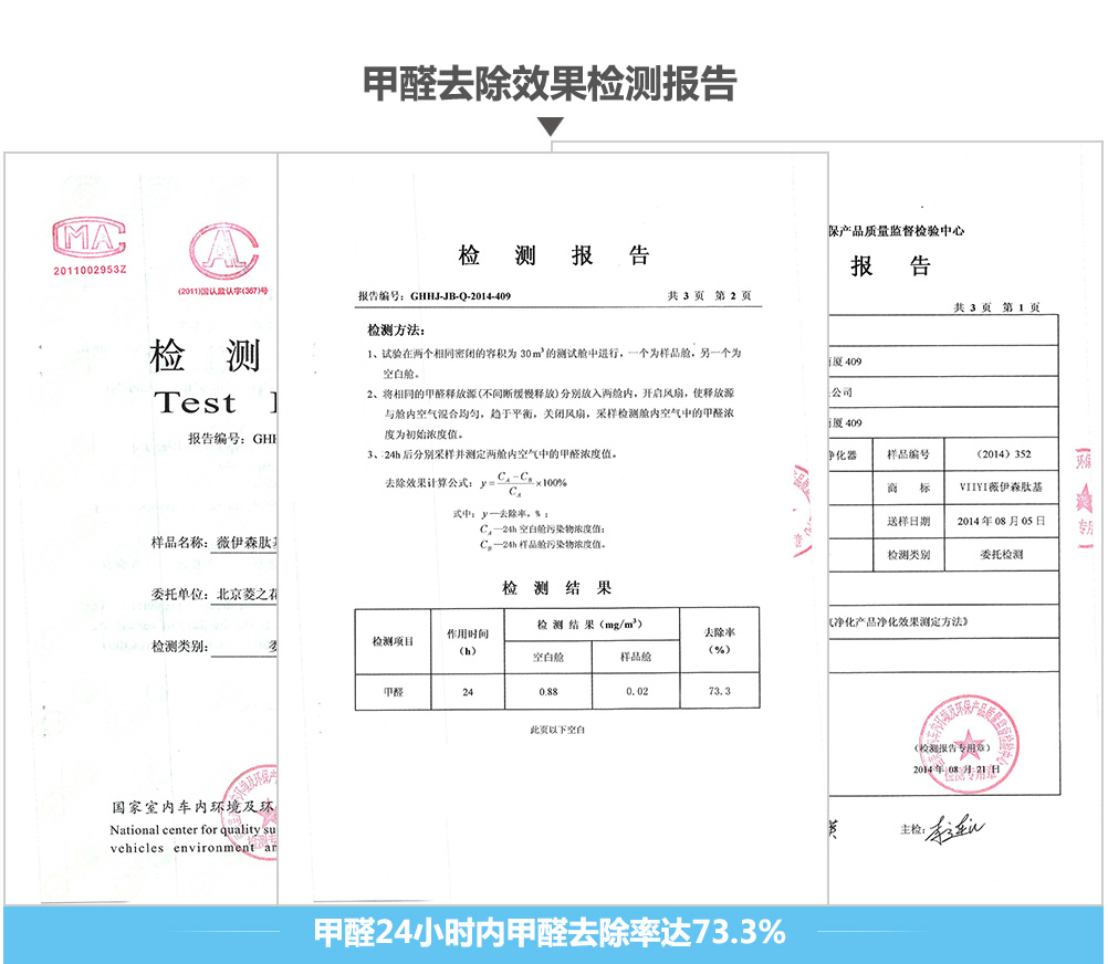 负离子能有效分解甲醛、甲苯，反应产物是无味无毒的二氧化碳和水